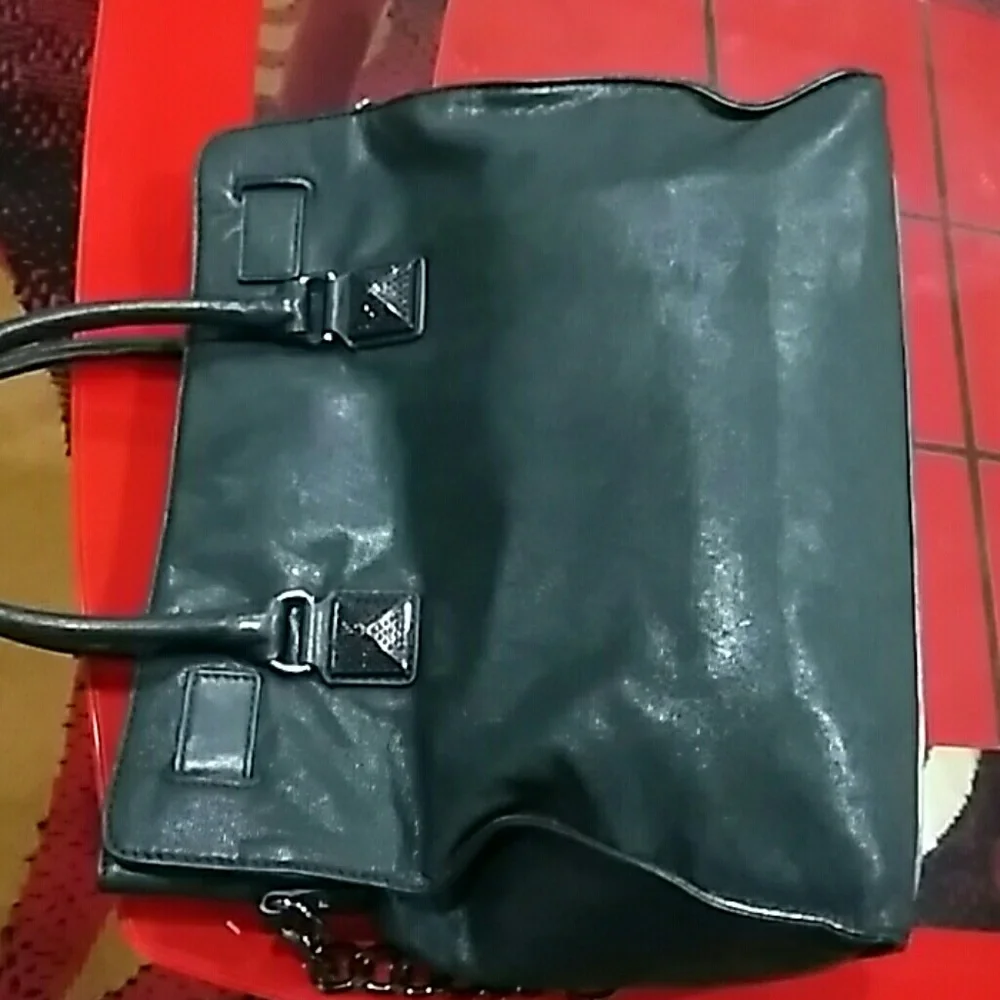 Michael Kors Black Satchel with Gold Hardware